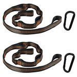 Hammock Straps 2 Pack 2M Outdoor Camping Hammock Tree Accessories Yoga Swing Hanging Belt Heavy Duty Extension Loop Suspension System With 2 Carabiner Hooks