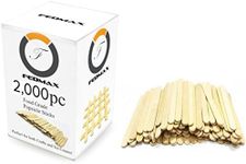 2000 pcs Jumbo Wooden Craft Sticks Pack - Bulk Popsicle Sticks for Arts & Crafts Projects, Holiday Ornament Crafting, Ice Cream, Waxing