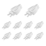 10pcs Bird Cage Food Holder,Parrot Fruit Vegitable Bracket Pet Feeder Clip for Budgie Parakeet Cockatoo Macaw Cockatiel and Other Animals (White)