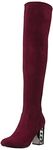 Carlos by Carlos Santana Womens Quantum Closed Toe Knee High, Malbec, Size 5.0 US / 3 UK US