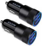Car Charger, [2Pack/3.4a] Fast Charge Dual Port USB Cargador Carro Lighter Adapter for iPhone 14 13 12 11 Pro Max X XR XS 8 Plus 6s, iPad, Samsung Galaxy S22 S21 S10 Plus S7 j7 S10e S9 Note 8, LG, GPS