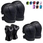 CKE Knee Pads for Kids Kneepads and Elbow Pads Toddler Protective Gear Set Kids Elbow Pads and Knee Pads for Girls Boys with Wrist Guards 3 in 1 for Skating Cycling Bike Rollerblading Scooter