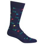 Hot Sox mens Hot Sox Men's Golf Crew Casual Sock, Navy, 12-Jun US