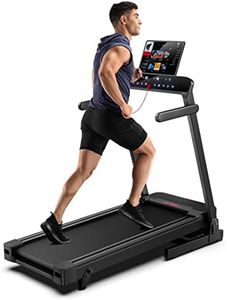 FLYLINKTECH Home Treadmill, Vitesse maximale 16km/h,Tapis de Course Pliable,Télécommande, Machine de Marche et de Course pour l'exercice de Fitness à Domicile en Intérieur Treadmill