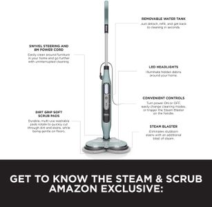 Shark Steam Mop – Sage Green, Lightweight Floor Cleaner