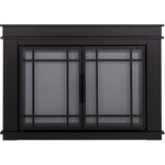 Pleasant Hearth Fillmore Glass Firescreen, Small, Black, FL-5800