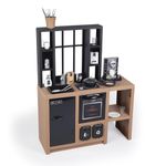 SMOBY Kitchen Loft – Urban Style Kitchen Includes 32 Accessories, Stylish Shelving, Play Crockery and Cutlery. Ideal Educational Interactive Gift for a Little Chef