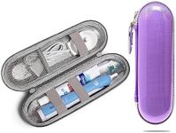 Nincha Hard Shell EVA Electric Toothbrush Case - Waterproof, Shockproof, Moisture Resistant, Large Size Fits Oral-B iO, Pro, Smart Series, Philips Sonicare (Purple)