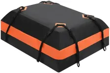 GarveeTech Car Rooftop Cargo Carrier Bag 21 Cubic Feet, Waterproof Roof Rack Cargo Bag for All Cars with/without Rack, Waterproof Zip, 8 Reinforced Straps, 6 Door Hooks, Luggage Lock, Storage Bag