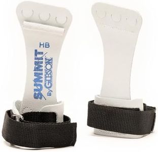 Gibson Summit High Bar Hook/Loop Gymnastics Grips for Boys - Durable Leather Straps for Secure Grip - Hand Grips for Gymnastics Bars Kids - Gymnastics Equipment & Accessories, Made In USA - X Small