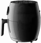 TOPZEE Air Fryer, 2.1 Quarts, Black And Gold Color Scheme, High-End Appearance, Small Size, Saving Kitchen Space, Making A Variety Of Food, Oil-Free Cooking, 1000 Watts