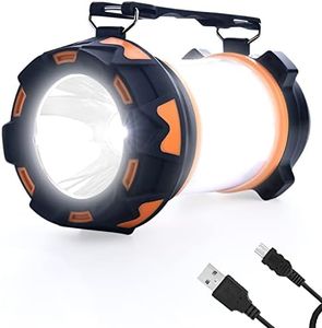AYL LED Camping Lantern Rechargeable, Super Bright Lantern Flashlight and 360 Degree Illumination, Power Bank, IPX4 Waterproof for Hurricane Emergency Survival, Power Outages, Hiking, Home, Tent Light