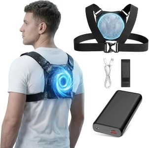 THEKUKU Cooling Vest with 24in² Cooling Plate, Air Conditioned Vest for Men Women Outdoor Work Construction Motorcycle Fishing and Hiking