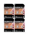 8X Duracell Cr 2032 Lithium (4 Blister Packs of 2 Batteries) 8 Batteries