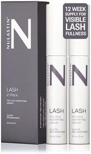 NULASTIN Eyelash Serum for Thicker-Looking Lashes - Follicle Fortifying LASH Serum - Clinically Tested Eyelash Enhancing Serum From the Experts in Brow and Lash Serums (2 Pack, 0.1 Fl Oz Each)