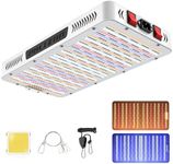 Phlizon Newest 2000W High Power Series Plant LED Grow Light,with Thermometer Humidity Monitor,with Adjustable Rope,Double Chips Full Spectrum Grow Lamp for Indoor Plant