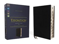 Niv, Thompson Chain-Reference Bible, Handy Size, European Bonded Leather, Black, Thumb Indexed, Red Letter, Comfort Print