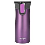 Contigo AUTOSEAL West Loop Stainless Steel Travel Mug, 16 oz, Bright Lavender