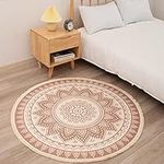 hi-home Boho Round Rug 120CM, Machi