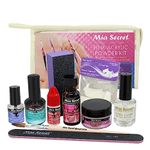 MIA SECRET PINK ACRYLIC POWDER PROFESSIONAL FULL NAIL KIT - 9PCS