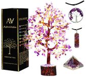 AstraVeda Amethyst Tree, Crystal Tree, Tree of Life, Chakra Tree, Feng Shui Tree, Healing Crystal, Gemstone Tree, Crystal Gifts, Healing Stones, Spiritual Gift