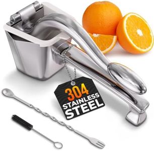 Manual Lemon Squeezer, Citrus Juicer Hand Press, 304 Stainless Steel