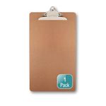 1 Clipboard, Legal Size Clipboard, 9" x 15.5" Clipboard, Clip Board with Metal Clip