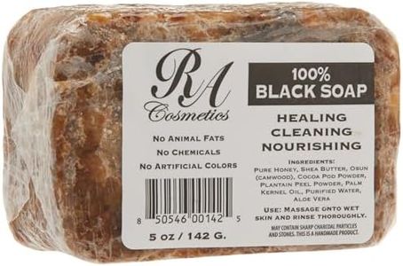 RA COSMETICS 100% Black Facial Soap Natural Healing Cleansing Bar