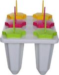 CLTLLZEN-Home Summer Special 6 Pcs Ice Cream Candy Kulfi Maker Popsicle Mould Set (Multicolor)