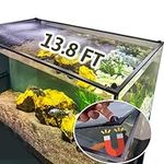 13.8 FT DIY Magnetic Fish Aquarium Anti-Jumping net Cover, Mesh Screen Netting for Fish Aquarium Screen Top Cover, Aquarium Lid Prevents Fish, Reptiles from Jumping Out