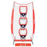 GoSports 8 x 4 ft Football Throwing Target Net - Red