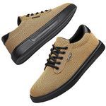 ADQ Sneakers Men Casual Shoes Walking Shoes Lightweight Comfortable Breathable Versatile Skate Shoes, Khaki 13