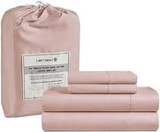 LANE LINEN King Size Sheets Set - 450 Thread Count 100% Cotton King Sheet Set, 4 Pc King Bed Sheets, King Sheets Cooling, Breathable King Size Bed Sheets, Deep Pocket King Sheets - Sepia Rose