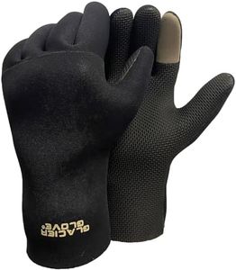 Glacier Glove Bristol Bay Warm Durable Waterproof Fleece-Lined Outdoor Fishing Cold Weather Glove w/Sharkskin Textured Palm, Medium