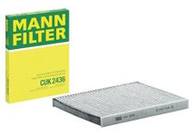 MANN-FILTER CUK 2436 Cabin Air Filter - Pollen Filter with Activated Carbon - for Cars + Transporters