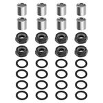 eMagTech 32x Skateboard Rebuild Accessoires Kit Speed Washer Bearing Spacer Nut for Four Wheel Skateboard Longboard Repair Kit