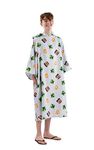 DRYMEE Officially Licensed Wearable Hooded Towel Robe | Poncho For The Beach Or Pool | Perfect For Teens, Adult, Women, Men, One Size Suggested Height 110cm, Minecraft Design