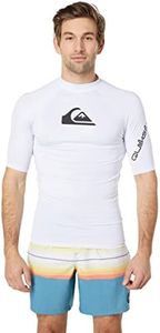 Quiksilver All Time Short Sleeve Rashguard White 1 XL