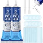 INSOIA Pool Liner Patch, Air Mattress Repair Kit 120 ML x 2 – Waterproof Vinyl Repair Patch Kit for Inflatables, Swimming Ring, Tent, Bounce House, Inflatable Toys, Hot Tub, PVC Boat, Raft, Kayak