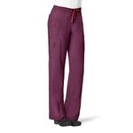 Carhartt Women's Cross-Flex Utility Scrub Pant, Wine, Medium/Petite