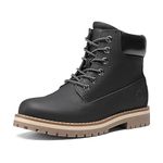 Bruno Marc Men's Classic Winter Fall Boots Outdoor Work Boots, Black/Mesh Lining, 7.5