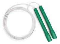 Elite SRS Fit Rope or Fitness - Premium 4mm Pvc Speed Jump Rope - Indoor and Outdoor Exercise - Adjustable Cables, Aerobic Exercise, Gym & Home Fitness Workouts & More - Green