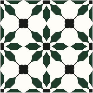 MORCART 8" x 8" Peel and Stick Floor Tile, 20 PCS Vinyl Floor Tiles, Removable and Waterproof Flooring Tiles for Renters, Stick on Floor Tiles for Bathroom, Kitchen, Staircase (Black Green)