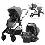 Evenflo Gold SensorSafe Pivot Xpand Smart Modular Travel System - Moonstone