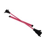 Z-Stix Professional Juggling Flower Sticks/Devil Sticks and 2 Hand Sticks, Beginner Friendly - Solid Series (Red, Banshee)