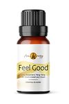 Feel Good Life Oil (10ml) - Blend of Lime, Bergamot & Ylang Ylang Pure & Natural Essential Oils (Use with Aromatherapy Diffuser, Burner, During Yoga, Meditation, Massage, Bath)