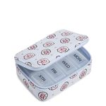 Vera Bradley Cotton Travel Pill Organizer, Magnifique Leaf, Magnifique Leaf, One Size