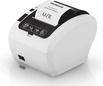 MUNBYN Thermodrucker Bondrukcer 80mm Auto-Cut Schublade,Drucker & Zubehör thermal printer mit 230mm/sec Quittungsdrucker USB Ethernet LAN, Windows 11 kompatibel ESC/POS für Restaurant Supermärkte Mall