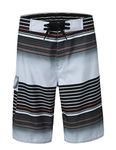 unitop Men's Board Shorts Summer Holiday Surf Trunks Quick Dry - - 28