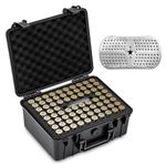 Kinghardcase 75 Rounds Shotgun Shells Case - Travel Safe/Mil Spec/Waterproof Ammo Box - for 12GA 20GA 16GA 10GA 8GA Gauge Shotgun Shells